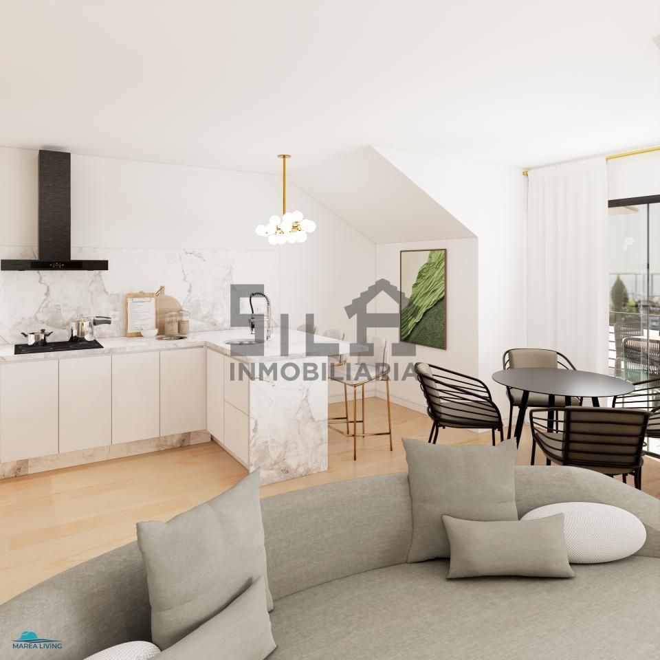 Living room of Attic for sale in Sanxenxo  with Heating, Terrace and Storage room