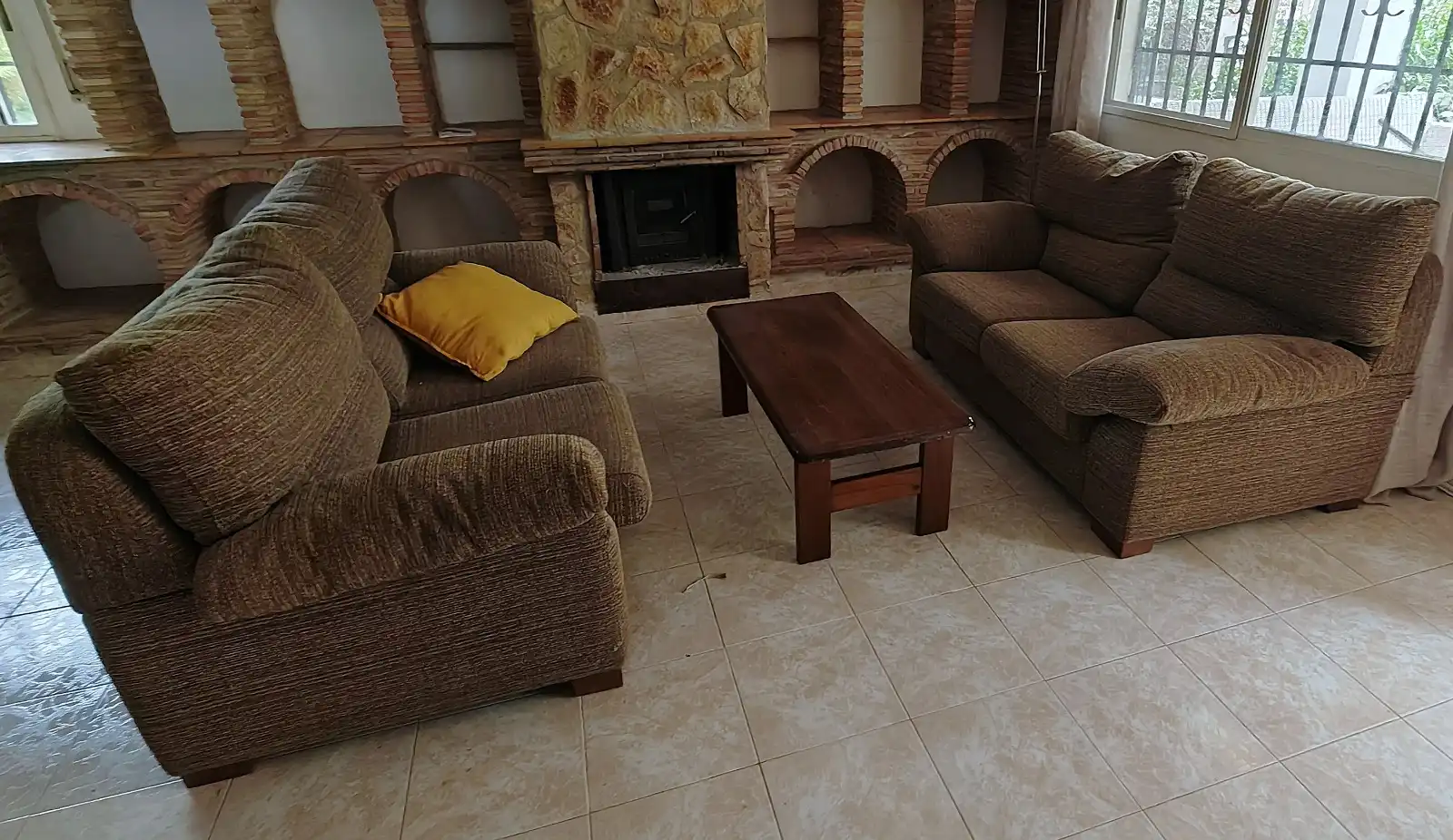 Sala d'estar de Casa o xalet en venda en Castellón de la Plana / Castelló de la Plana amb Aire condicionat, Jardí privat i Terrassa