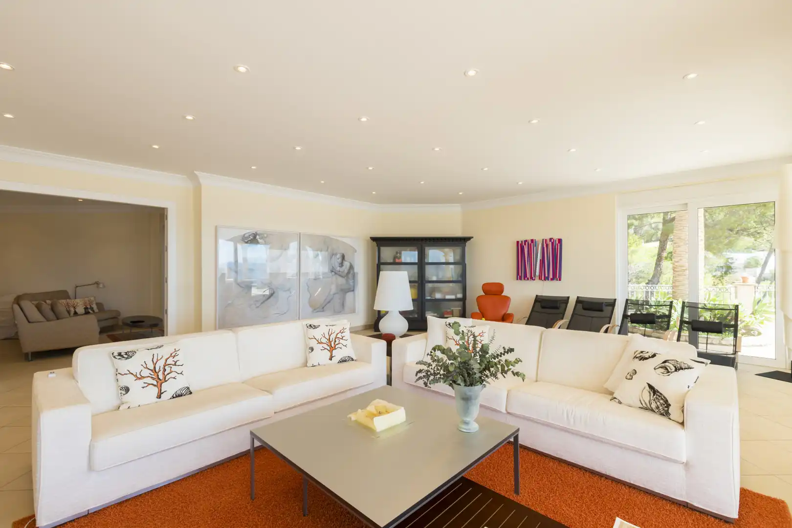 Sala de estar de Casa o chalet en venta en Jávea / Xàbia con Aire acondicionado, Terraza y Piscina