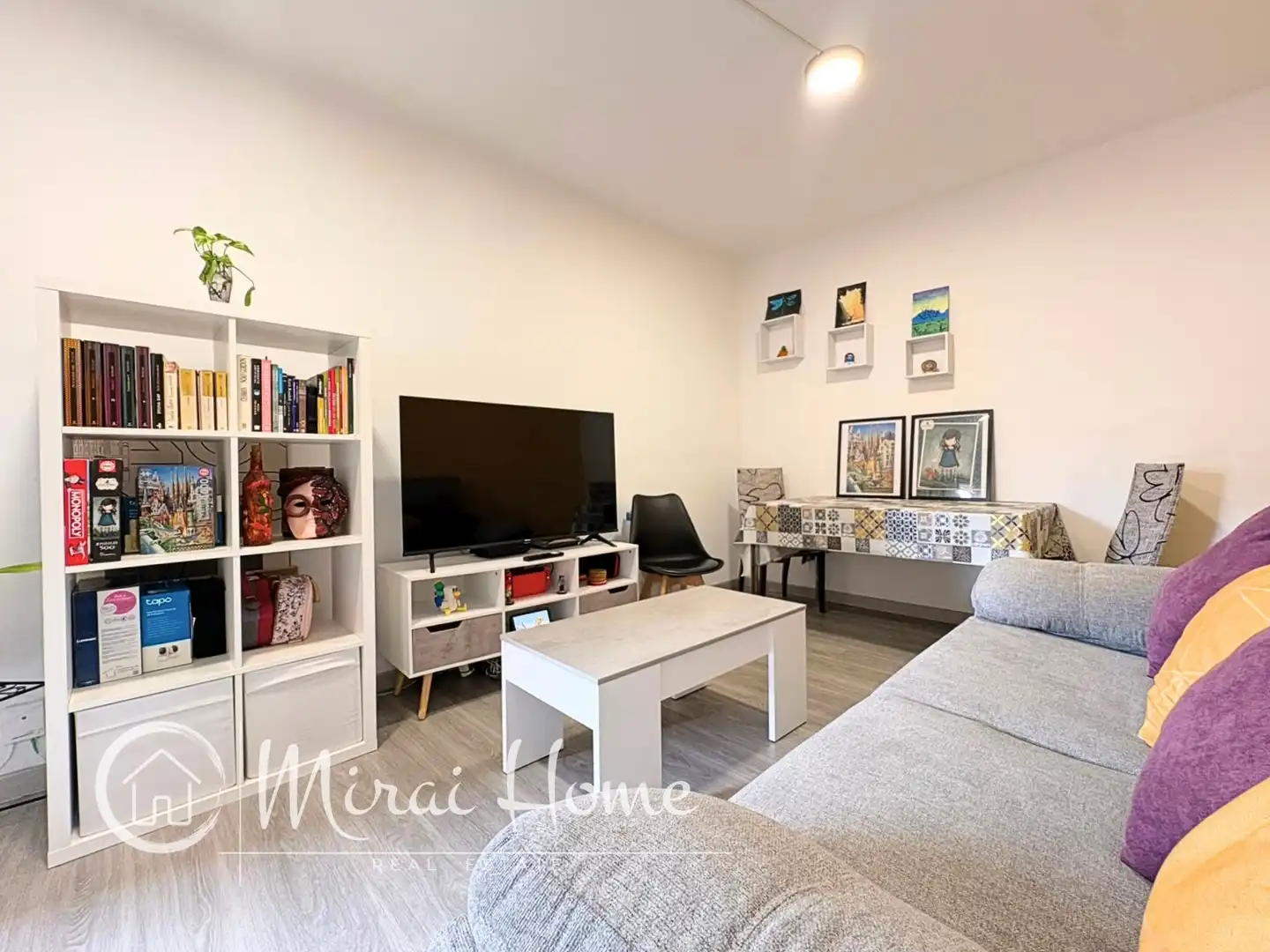 Sala d'estar de Pis en venda en Granollers amb Parquet i Terrassa