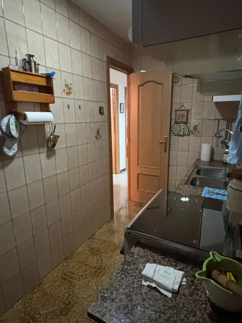 Küche von Wohnung zum Verkauf in Badalona mit Heizung und Terrasse