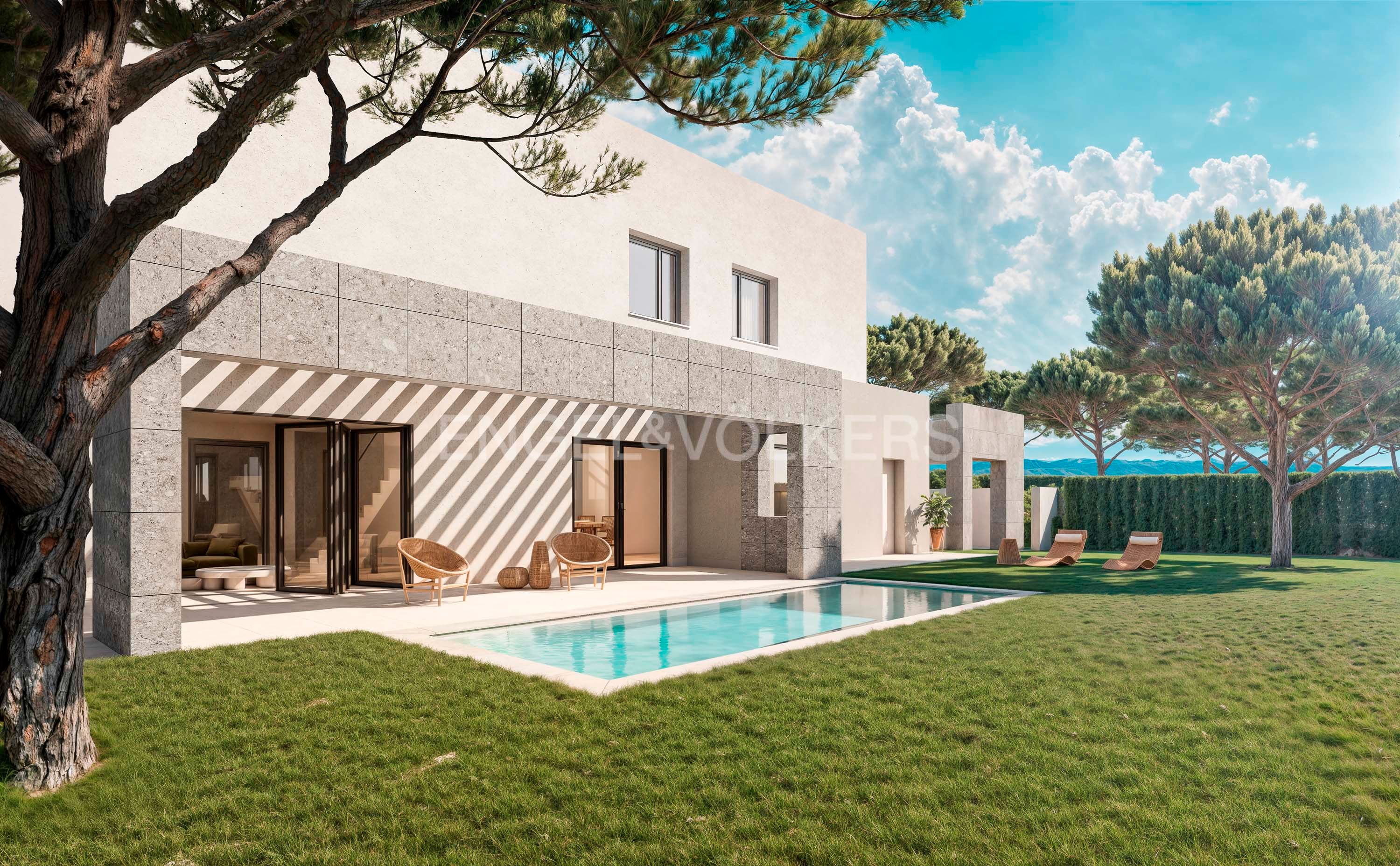 Garden of Single-family semi-detached for sale in Torrelodones  with Air Conditioner, Heating and Private garden