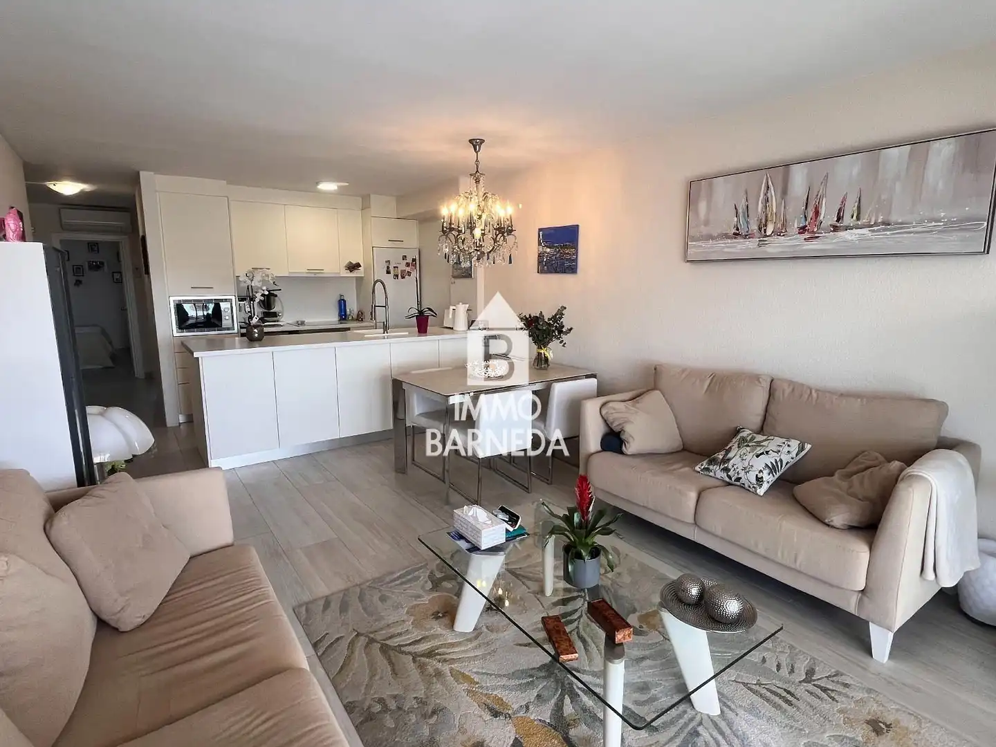Sala de estar de Piso en venta en Empuriabrava con Aire acondicionado, Calefacción y Terraza