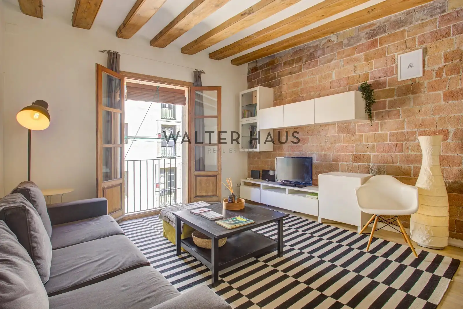 Sala de estar de Piso en venta en Barcelona con Aire acondicionado, Calefacción y Amueblado