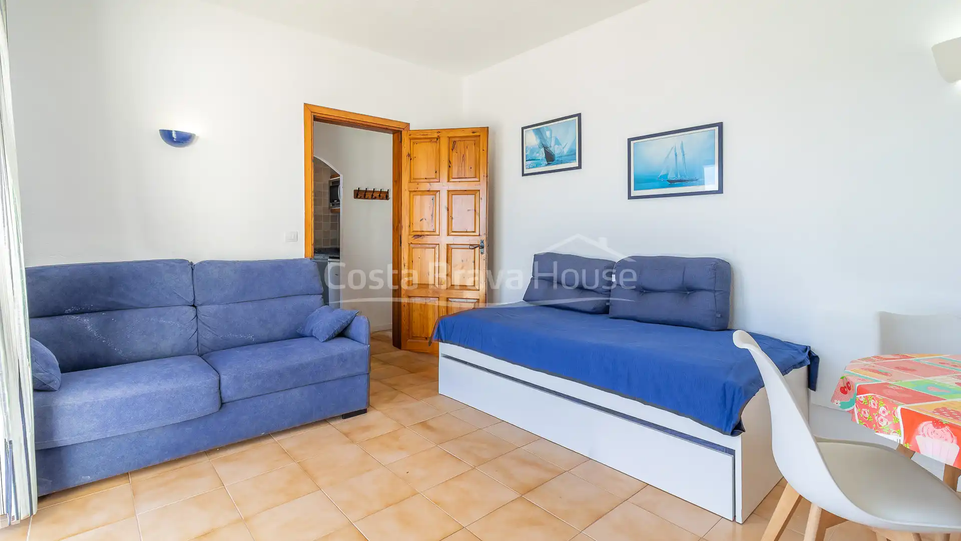 Sala d'estar de Apartament en venda en Begur amb Aire condicionat, Calefacció i Terrassa