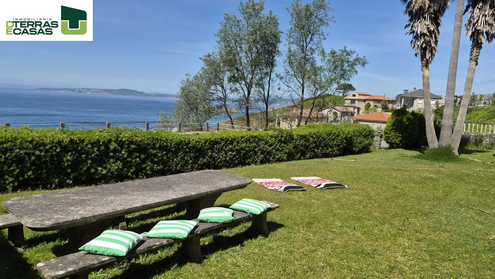 Garten von Haus oder Chalet zur Miete in Sanxenxo mit Klimaanlage, Privatgarten und Parkett
