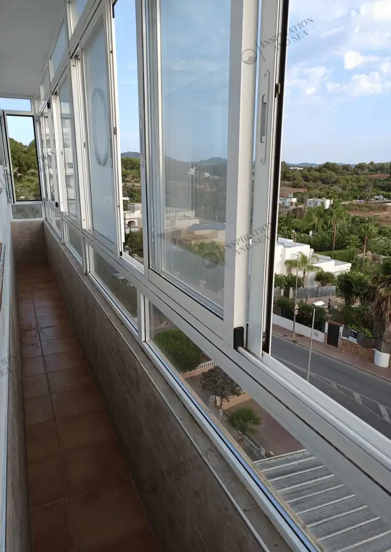 Terraza de Piso de alquiler en Santa Eulària des Riu con Aire acondicionado, Terraza y Amueblado
