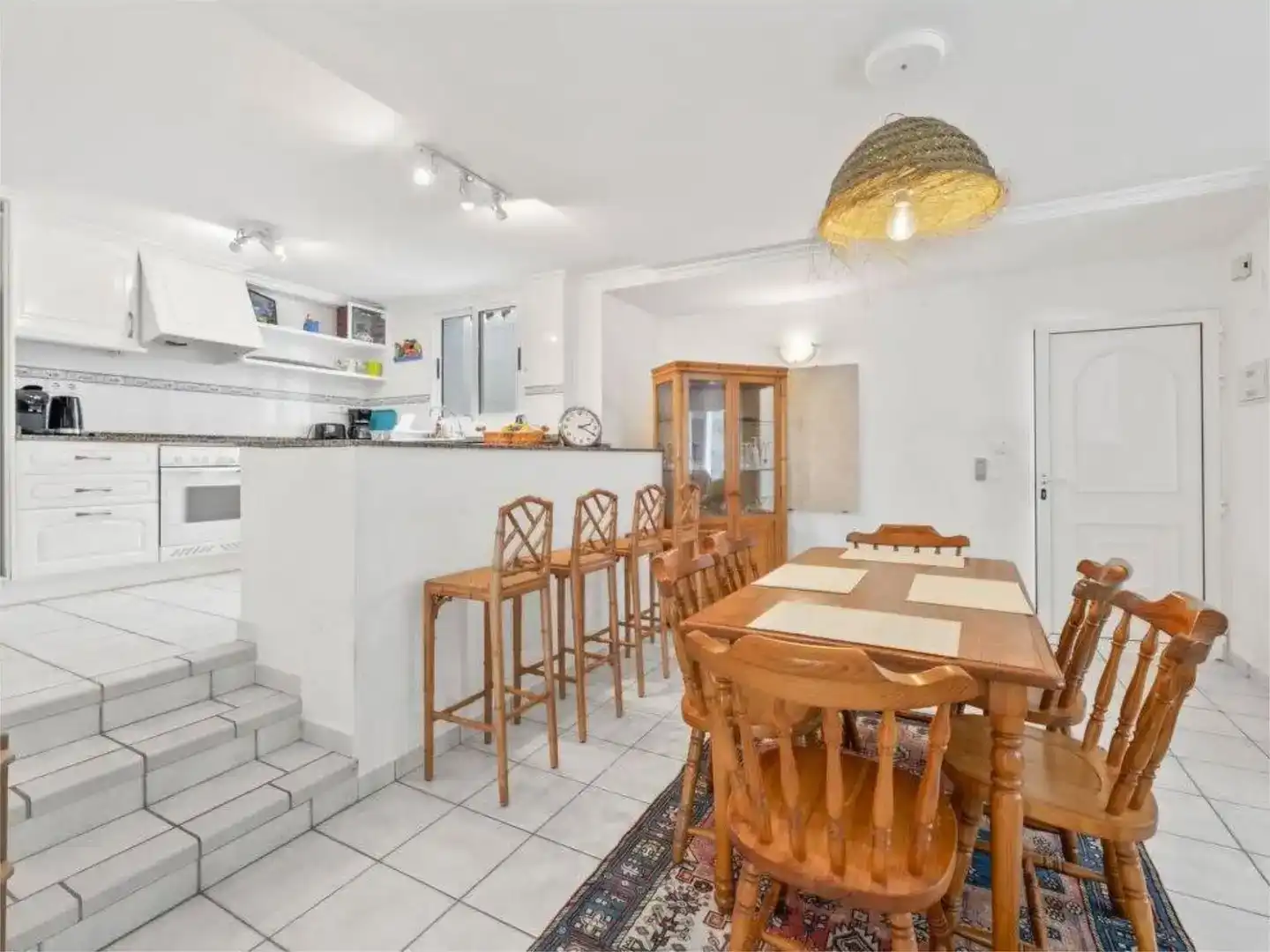 Cocina de Casa o chalet de alquiler en Dénia con Jardín privado, Parquet y Piscina