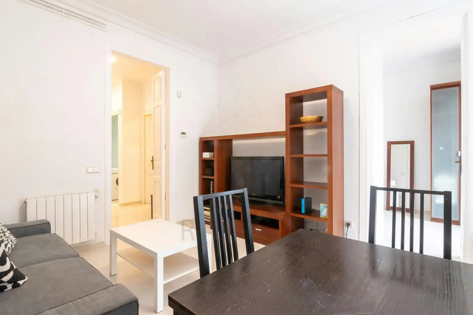 Living room of Flat for rent in Barcelona  with Air Conditioner, Heating and Furnished