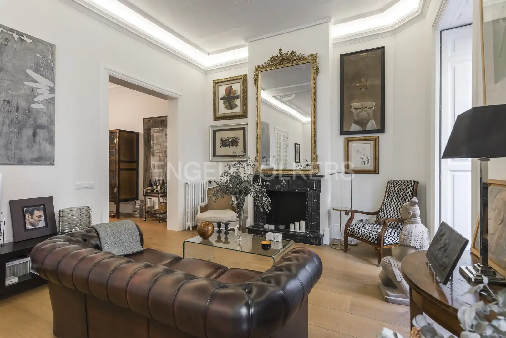 Sala d'estar de Pis de lloguer en Madrid amb Calefacció i Moblat