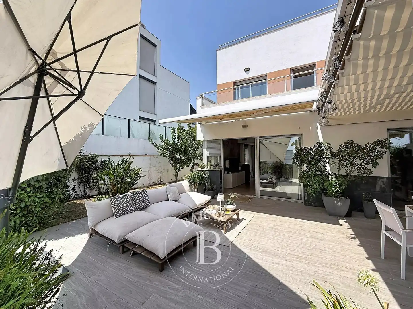 Terraza de Casa adosada en venta en Mataró con Aire acondicionado, Calefacción y Jardín privado