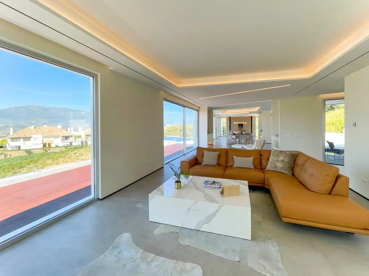 Living room of Houses for sale in Mijas  with Air Conditioner, Private garden and Terrace