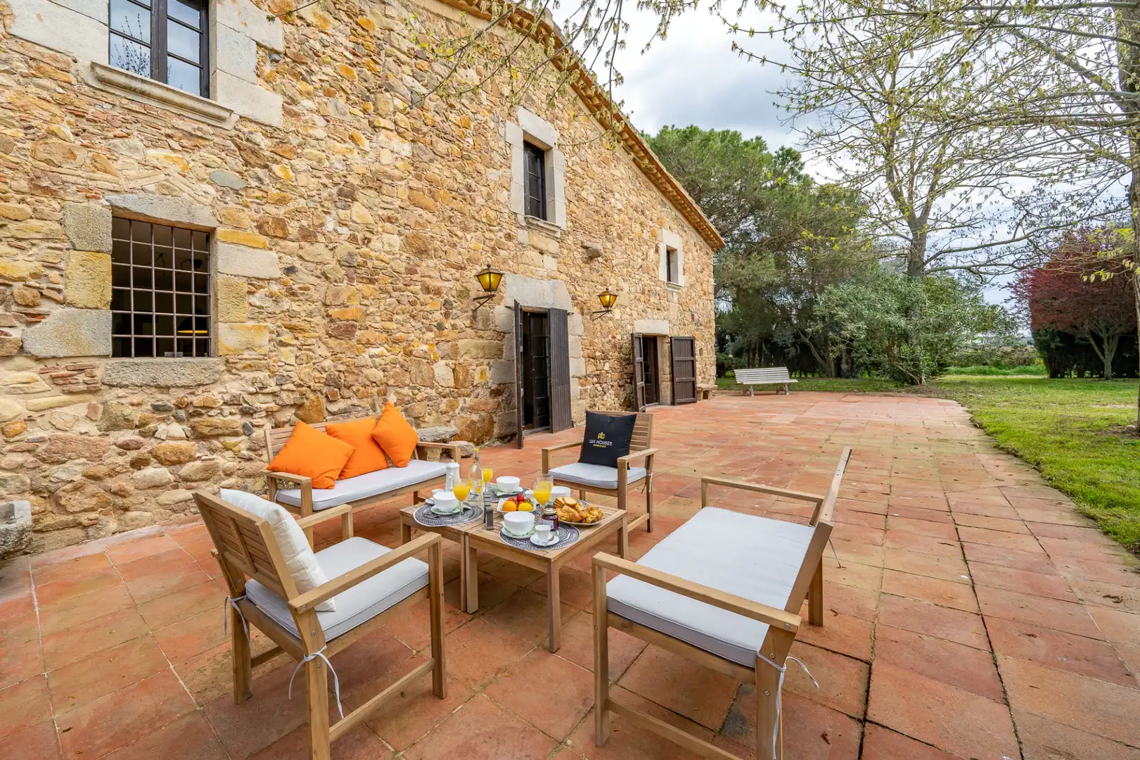 Terraza de Finca rústica en venta en Llagostera con Aire acondicionado, Calefacción y Terraza