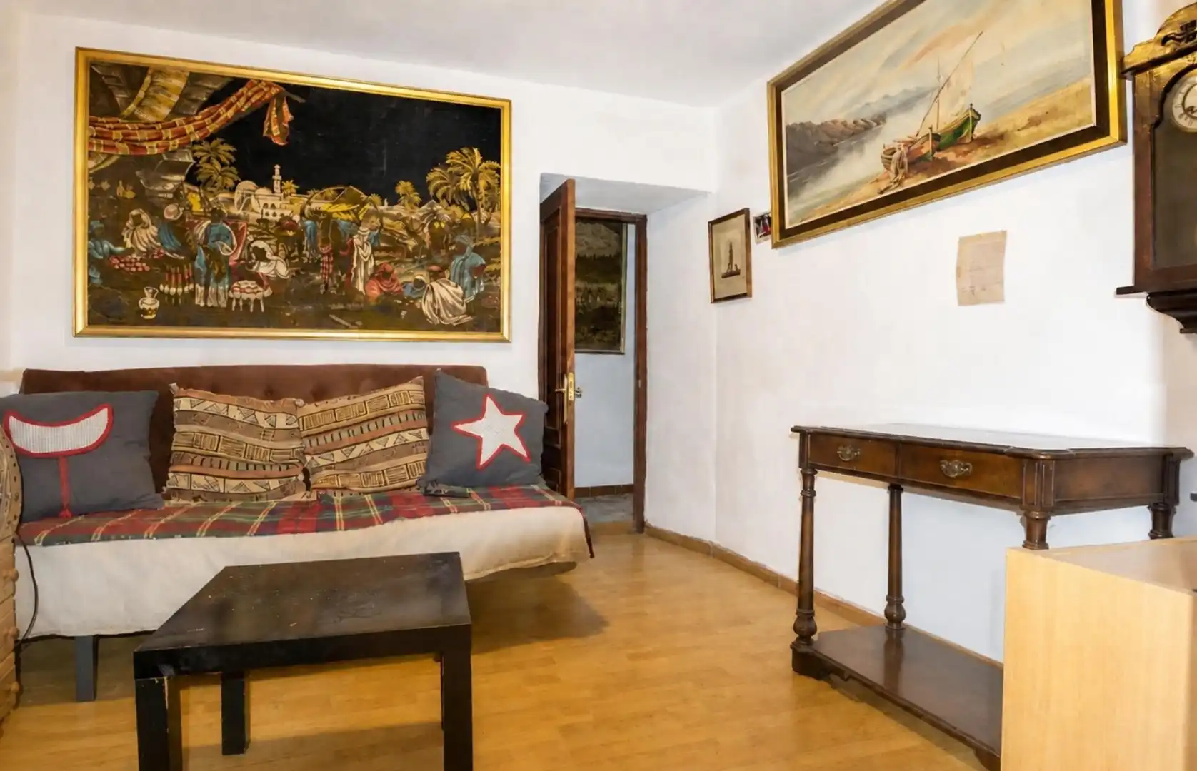 Sala de estar de Casa o chalet en venta en Culleredo con Calefacción, Jardín privado y Parquet