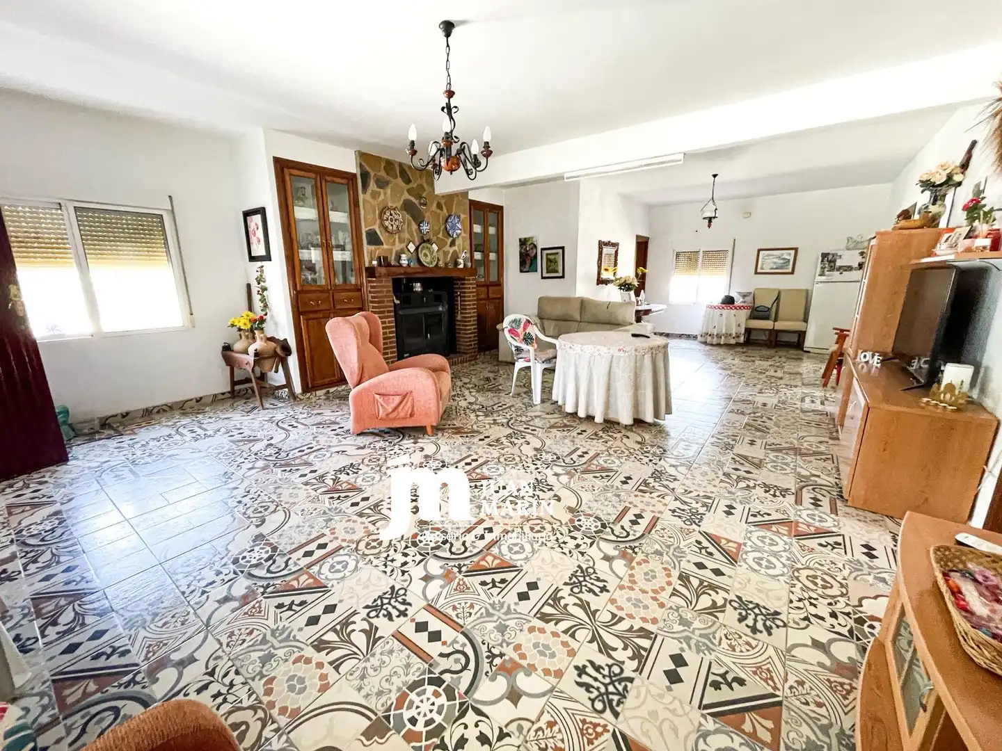 Sala d'estar de Finca rústica en venda en Ricote amb Aire condicionat, Jardí privat i Terrassa