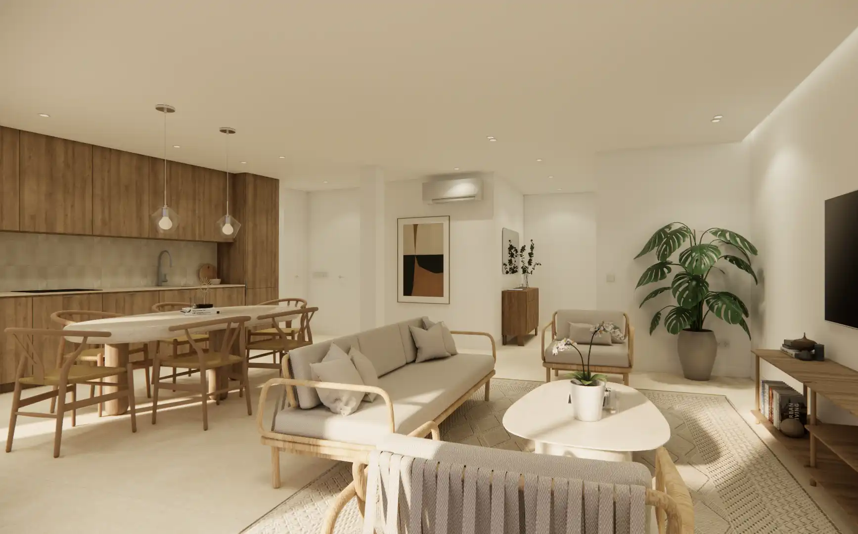 Sala de estar de Piso en venta en Málaga con Terraza