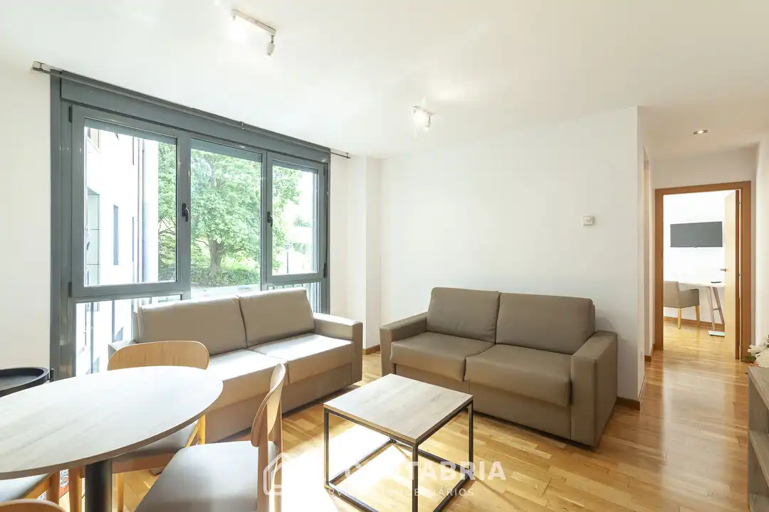 Living room of Flat for sale in Liérganes  with Heating, Swimming Pool and Furnished