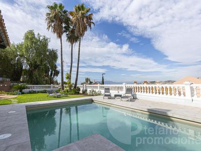 Swimming pool of House or chalet for sale in Málaga Capital  with Air Conditioner, Terrace and Swimming Pool