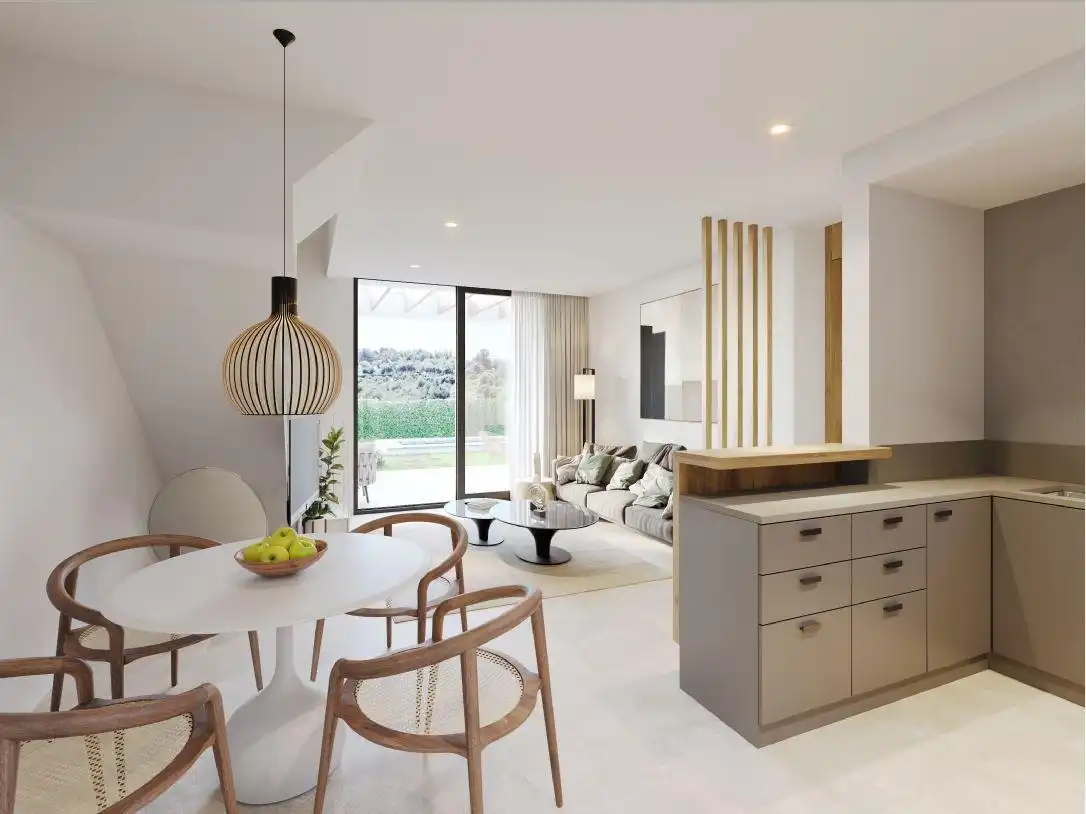 Wohnzimmer von Einfamilien-Reihenhaus zum Verkauf in Manacor mit Privatgarten, Terrasse und Gemeinschaftspool