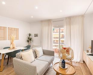 Sala d'estar de Apartament de lloguer en  Barcelona Capital amb Aire condicionat