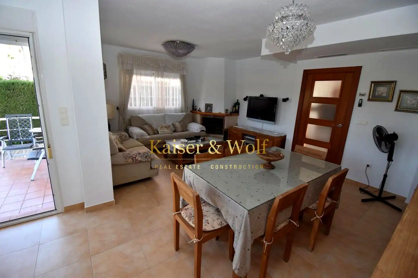 Sala de estar de Casa o chalet en venta en Santa Pola con Aire acondicionado, Jardín privado y Terraza