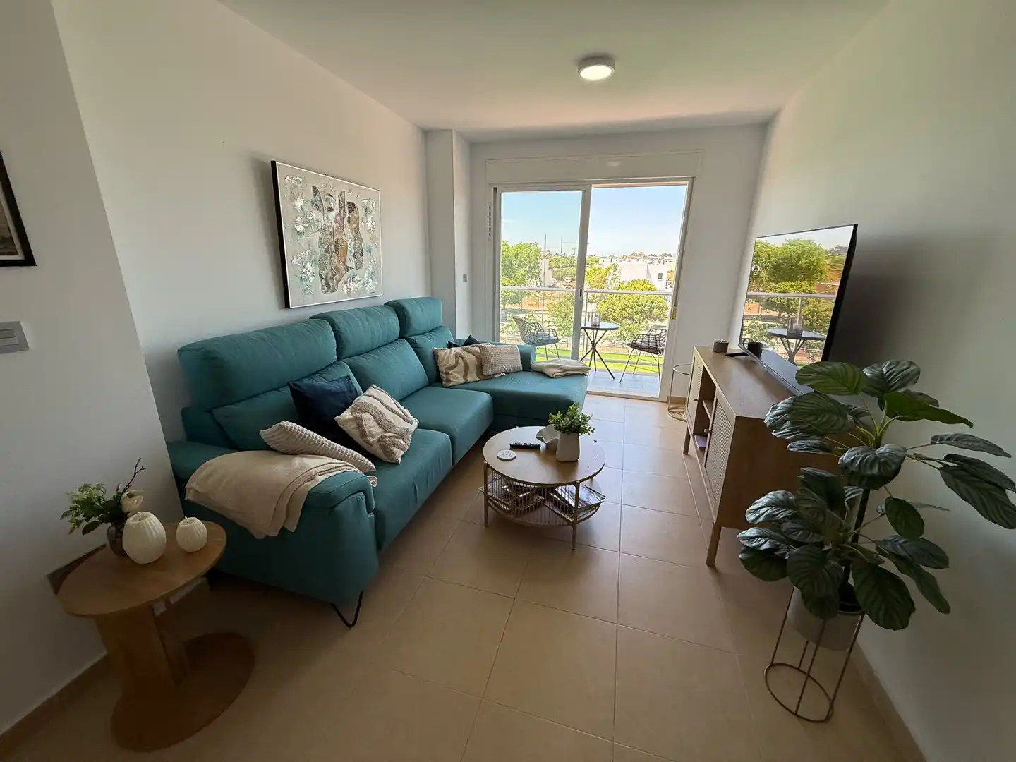 Wohnzimmer von Wohnung zum Verkauf in Dolores mit Klimaanlage, Heizung und Privatgarten