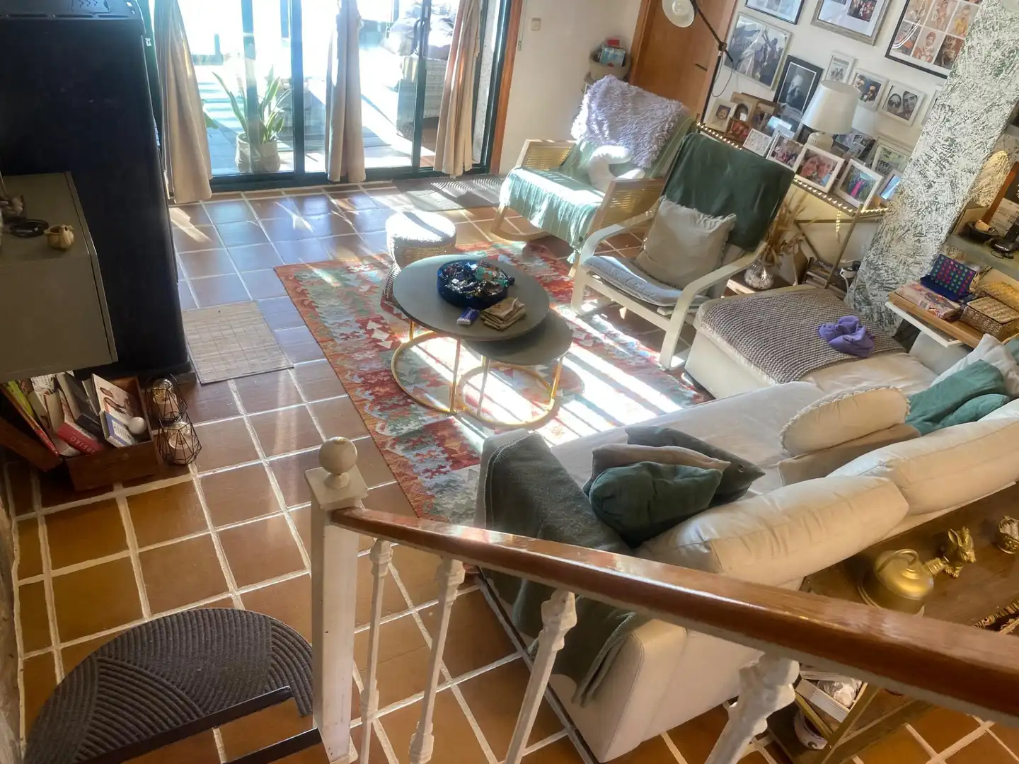 Sala de estar de Casa o chalet en venta en Vilagarcía de Arousa con Calefacción, Jardín privado y Parquet