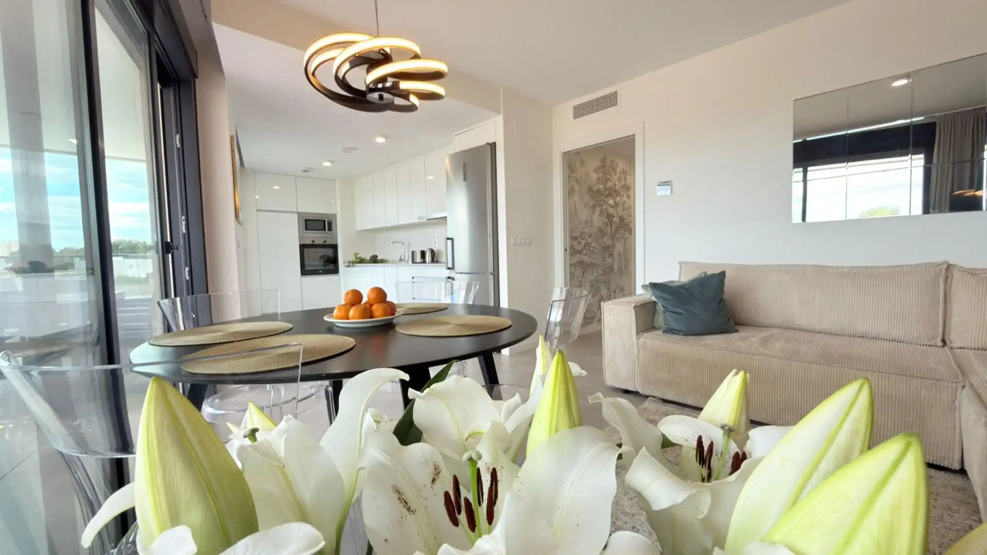 Sala d'estar de Apartament en venda en Orihuela amb Aire condicionat, Calefacció i Jardí privat