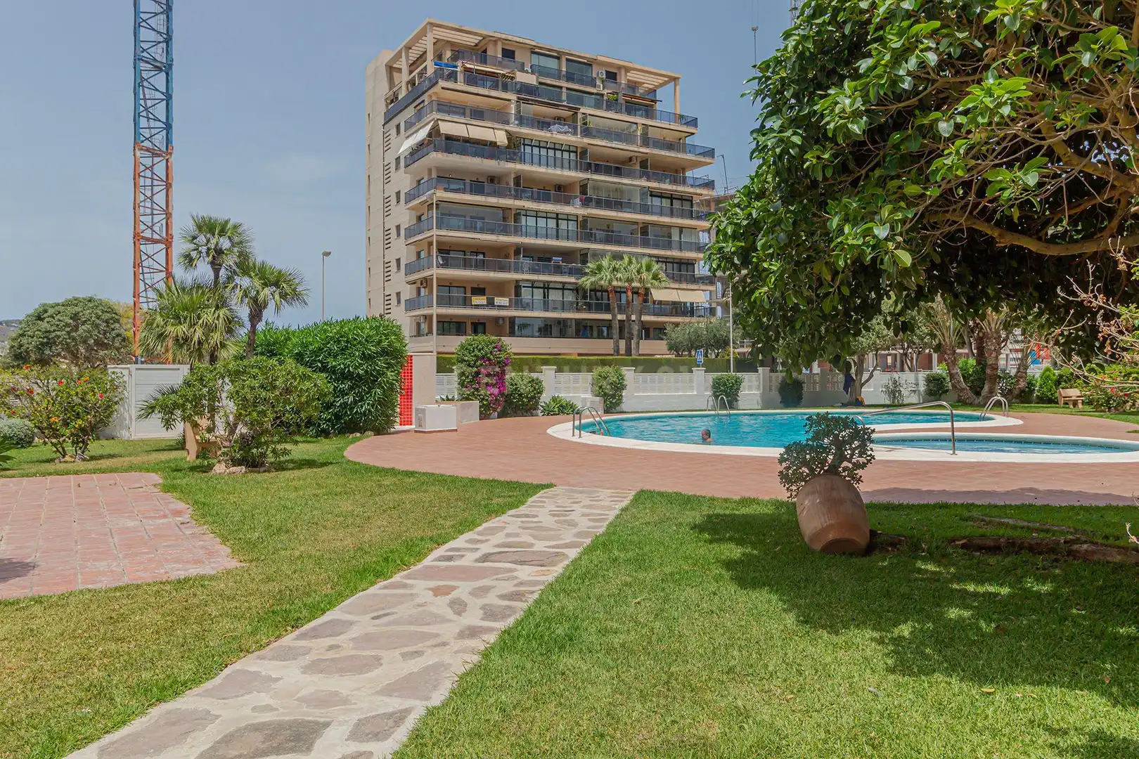 Piscina de Apartament en venda en Calpe / Calp amb Aire condicionat i Piscina comunitària