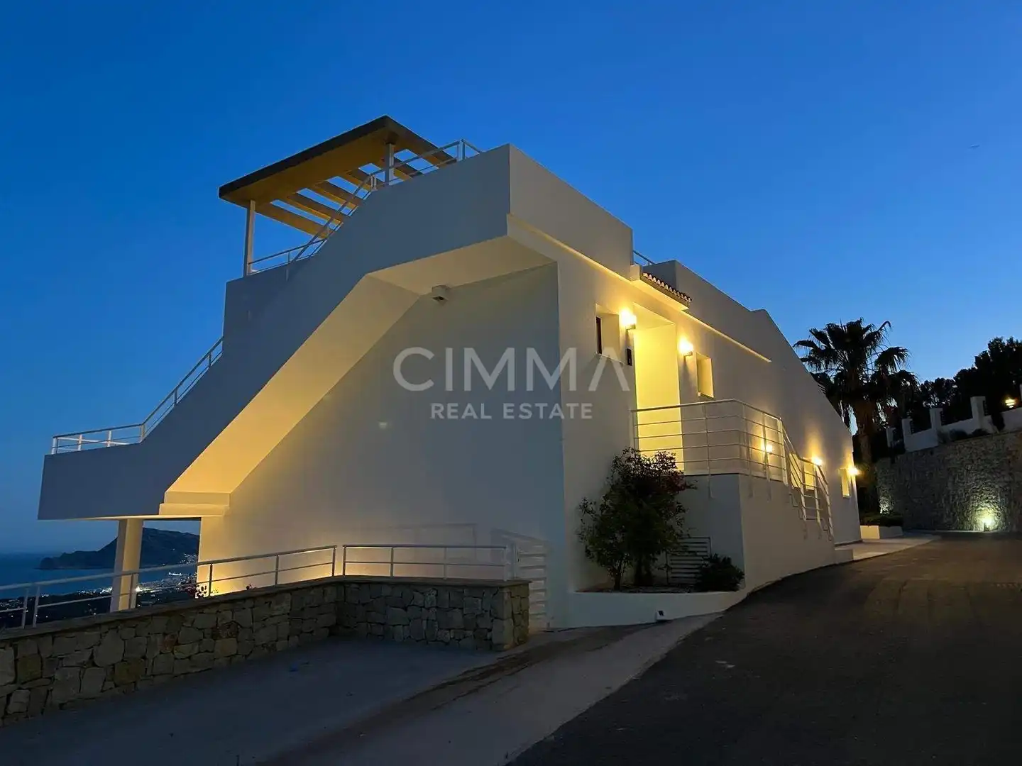Vista exterior de Casa o chalet en venta en Altea con Calefacción y Piscina