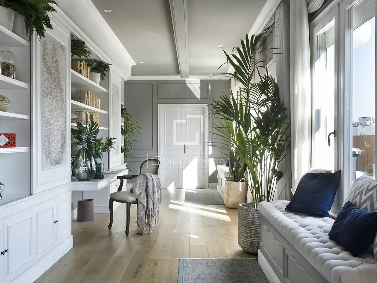 Living room of Attic for sale in Barcelona  with Air Conditioner, Heating and Parquet flooring