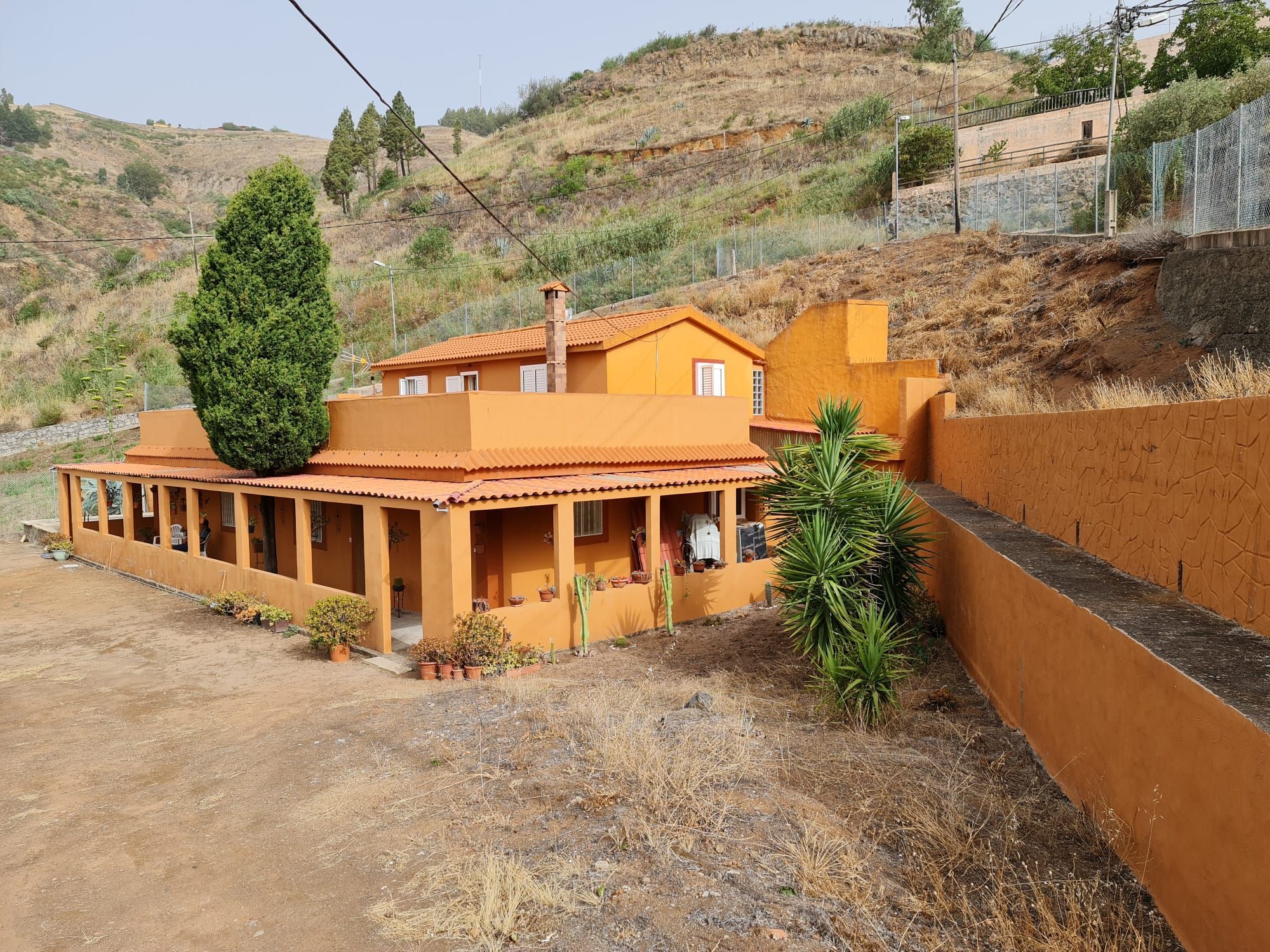 Vista exterior de Finca rústica en venda en Vega de San Mateo amb Jardí privat, Terrassa i Traster