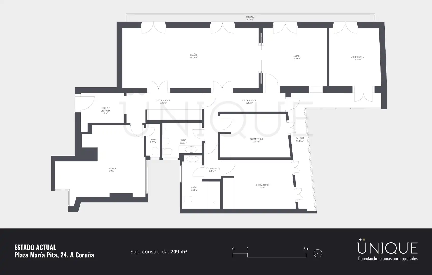 Flat for sale in A Coruña Capital   with Heating, Storage room and Balcony