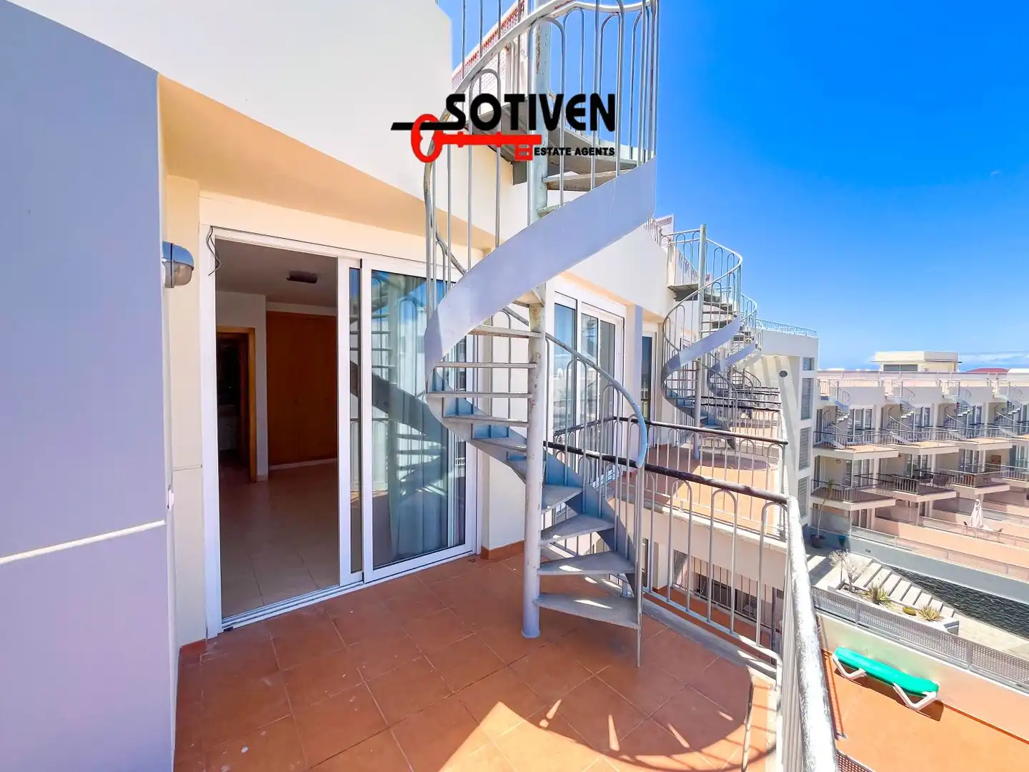 Terrasse von Wohnungen zum Verkauf in Santiago del Teide mit Terrasse, Balkon und Gemeinschaftspool