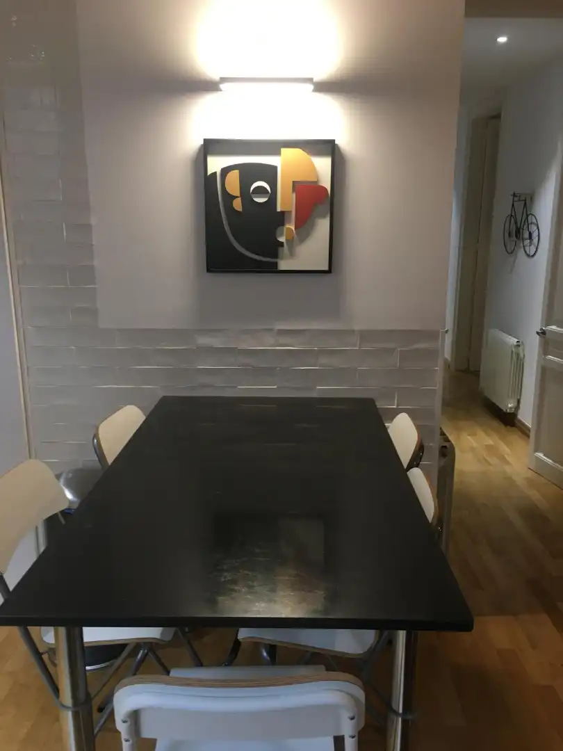 Menjador de Apartament en venda en Barcelona amb Aire condicionat, Calefacció i Parquet