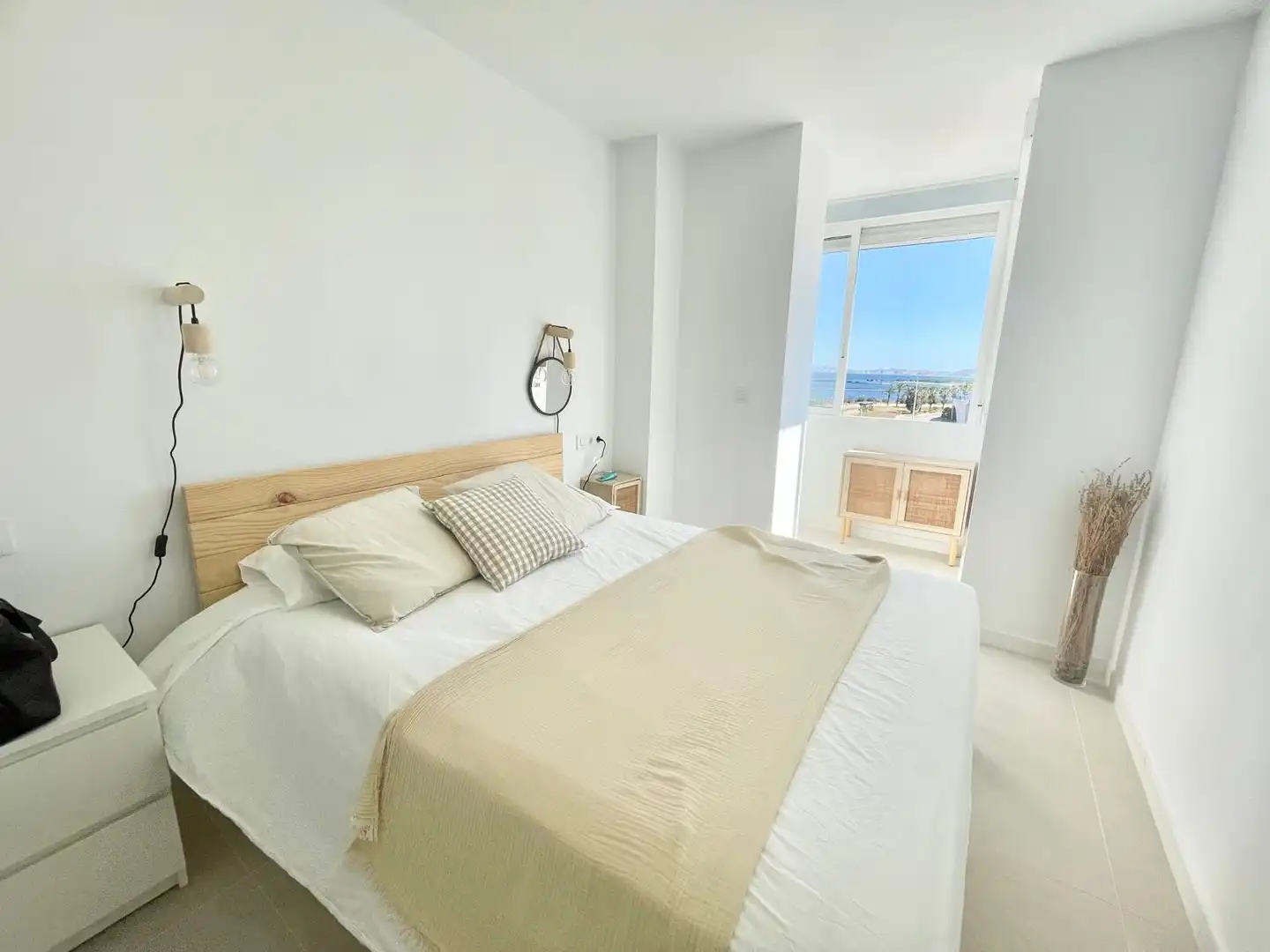 Bedroom of Apartments for rent in La Manga del Mar Menor  with Air Conditioner, Heating and Terrace