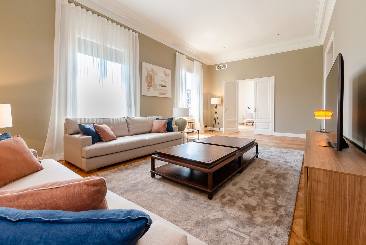Living room of Flat to rent in  Barcelona Capital  with Air Conditioner, Heating and Storage room