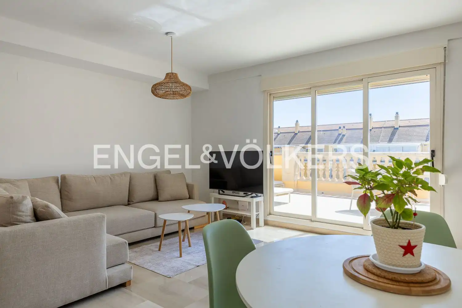Terrace of Duplexes for rent in Dénia  with Air Conditioner, Heating and Swimming Pool