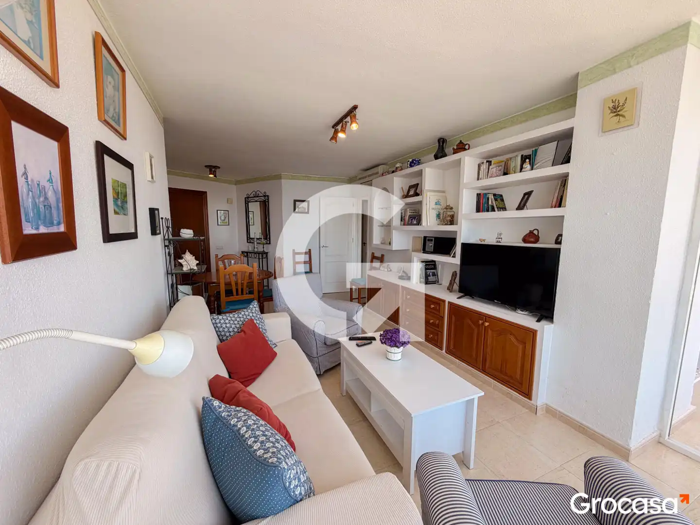 Sala de estar de Piso en venta en Benalmádena con Aire acondicionado, Jardín privado y Terraza