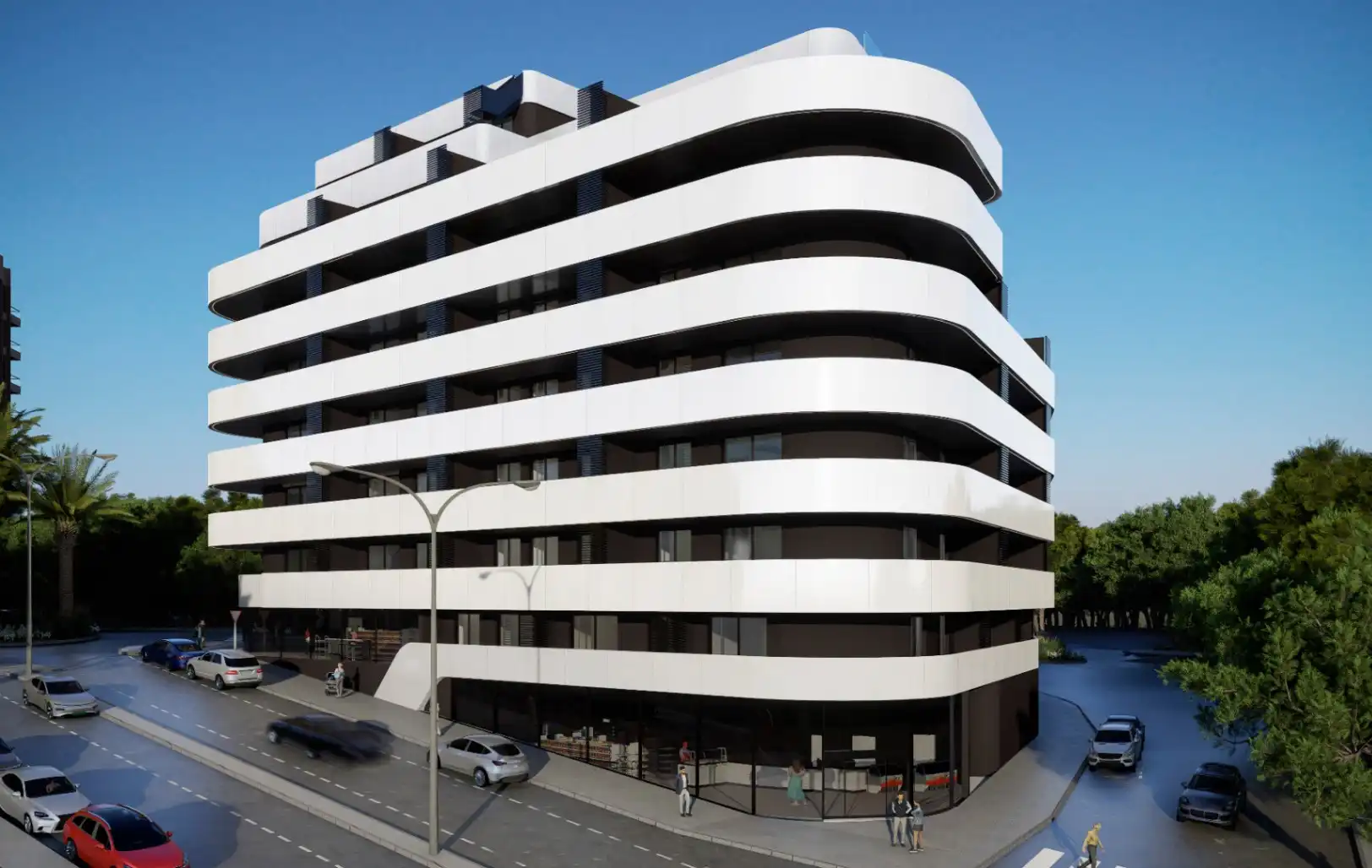 Vista exterior de Apartament en venda en Calpe / Calp amb Aire condicionat, Calefacció i Jardí privat
