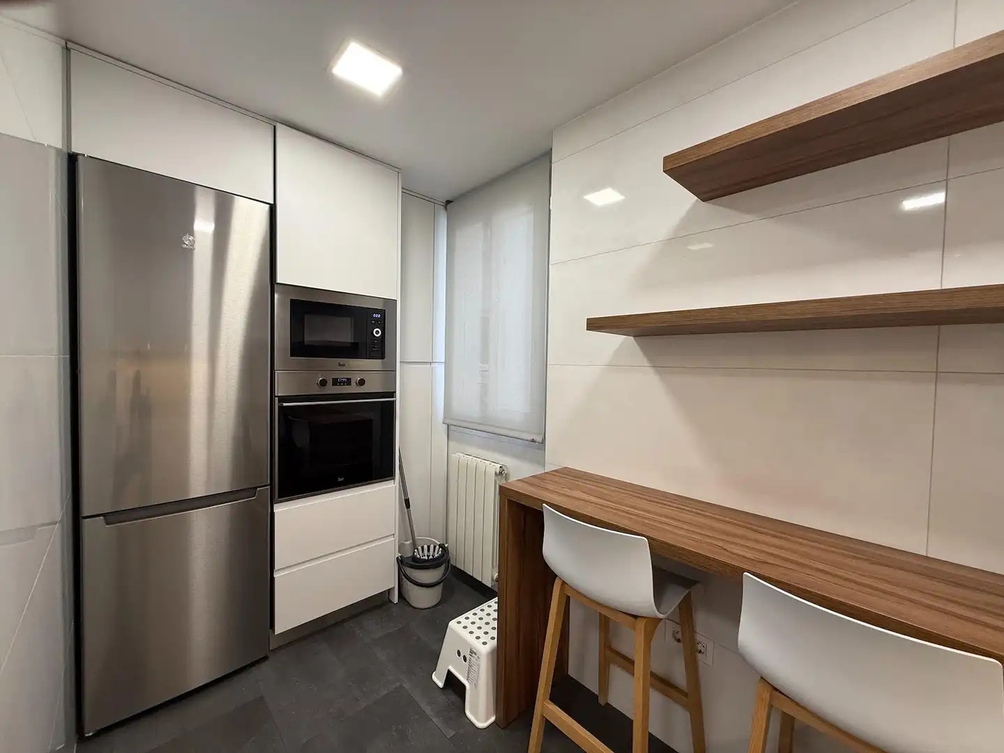 Cocina de Piso de alquiler en Zaragoza con Aire acondicionado, Calefacción y Parquet