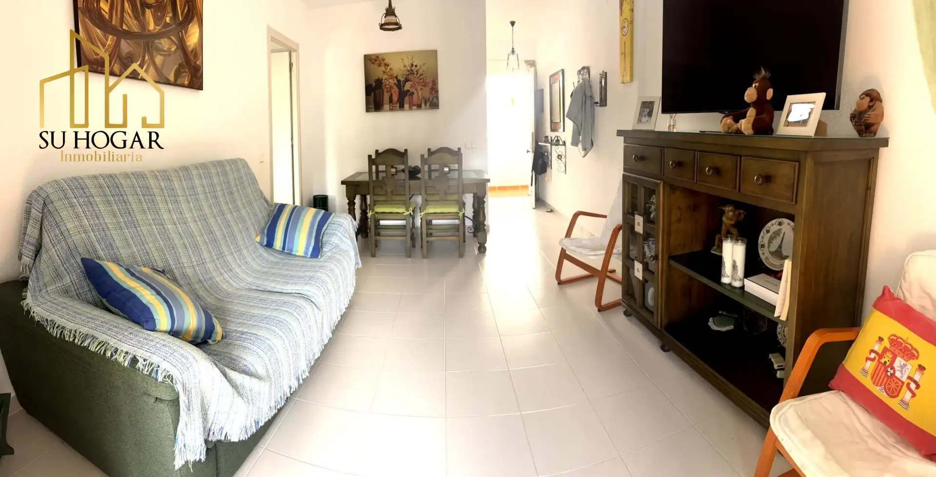 Sala d'estar de Pis en venda en Rota amb Aire condicionat, Terrassa i Piscina
