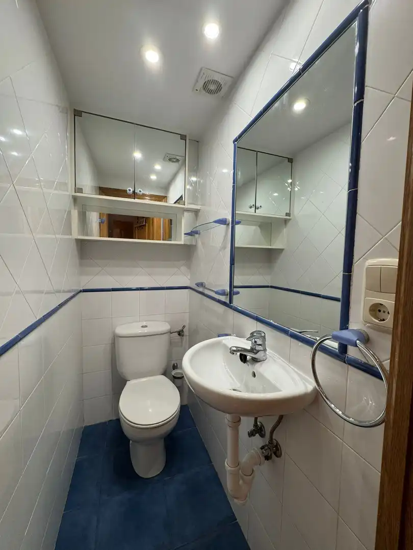 Baño de Piso de alquiler en Gijón  con Calefacción, Parquet y Amueblado