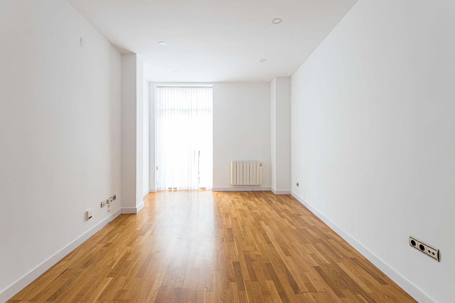 Sala de estar de Piso de alquiler en  Murcia Capital con Aire acondicionado, Parquet y Balcón