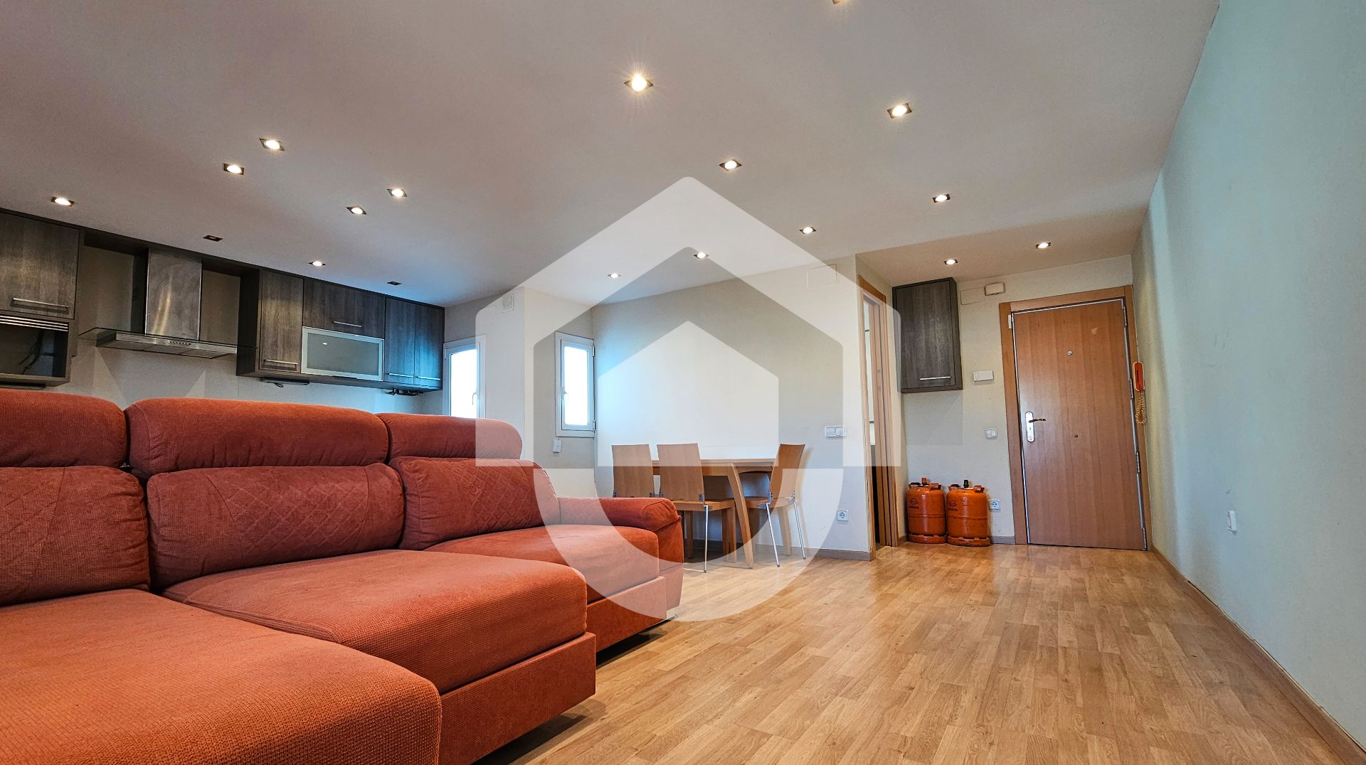 Living room of Flat for sale in  Barcelona Capital  with Air Conditioner, Terrace and Oven
