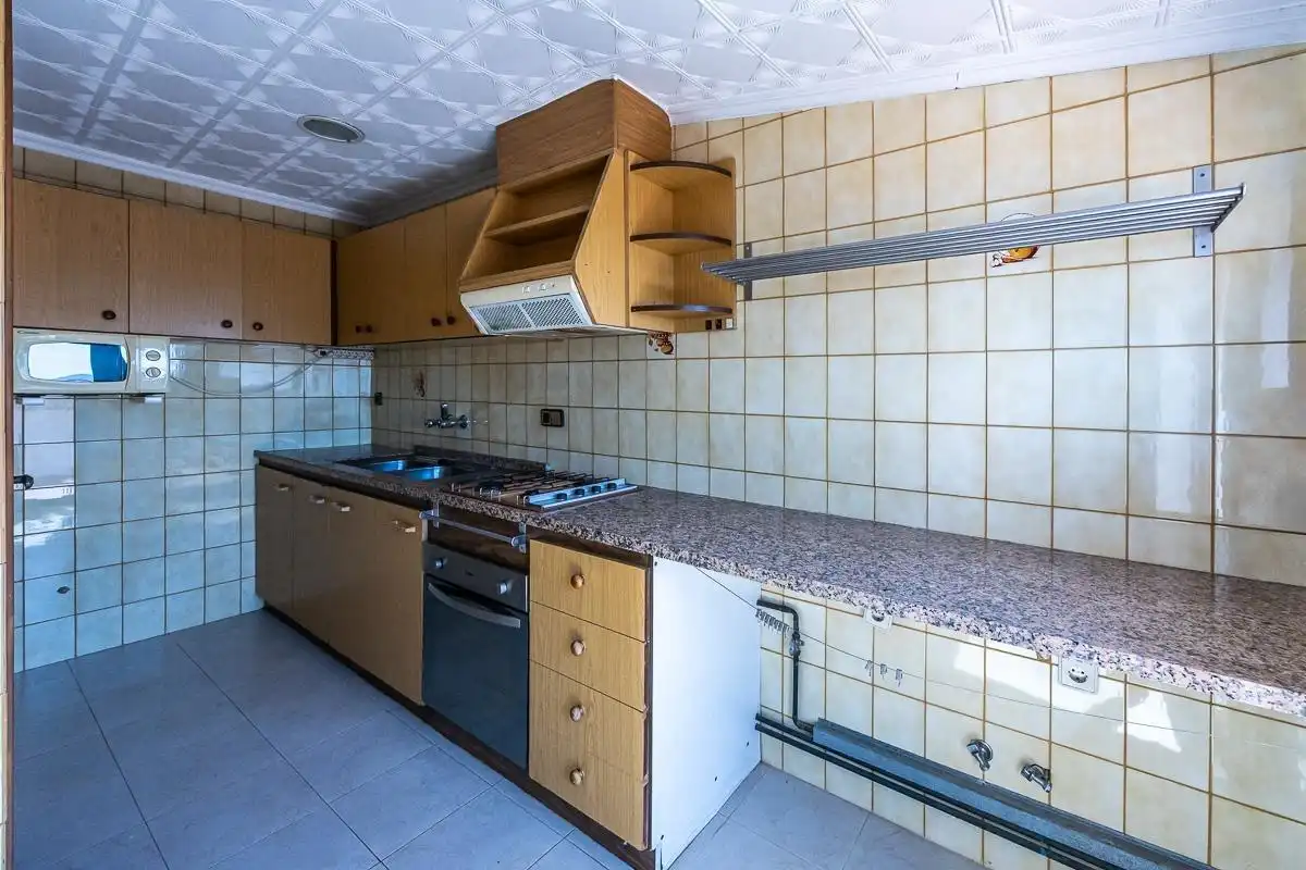 Kitchen of Attic for sale in Sabadell  with Heating and Terrace