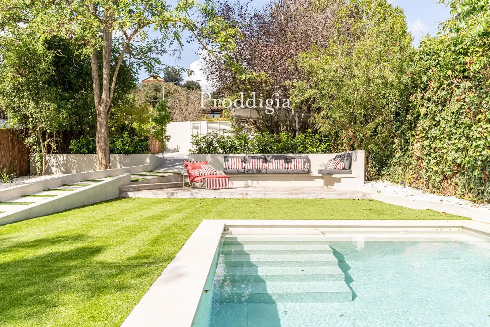 Jardín de Casa o chalet de alquiler en Sant Cugat del Vallès con Terraza, Piscina y Amueblado
