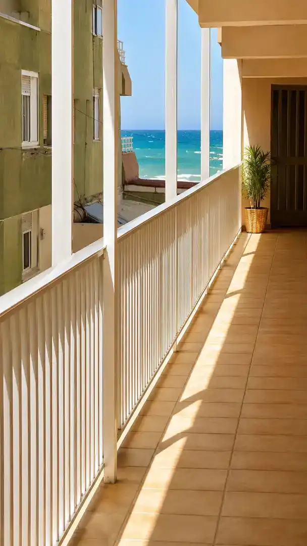 Terraza de Apartamento de alquiler en Sueca con Aire acondicionado, Amueblado y Balcón