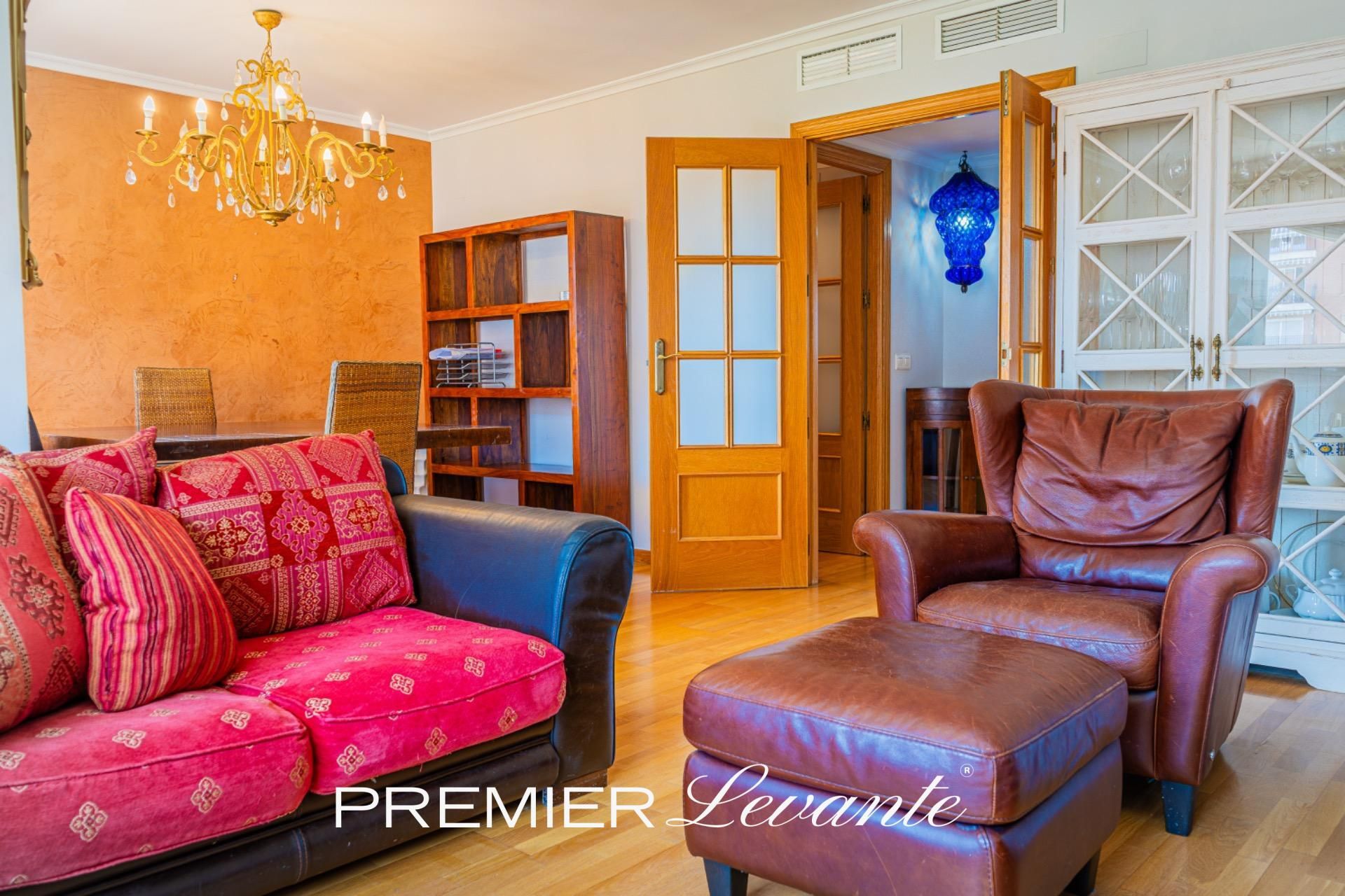 Living room of Flat to rent in Alicante / Alacant  with Air Conditioner, Heating and Private garden
