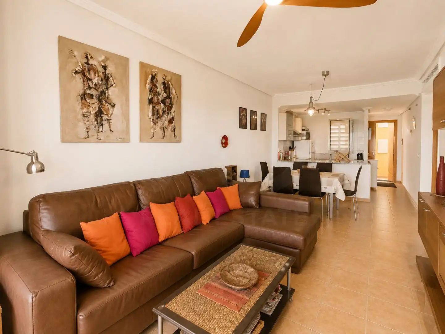 Wohnzimmer von Dachboden zum Verkauf in El Campello mit Klimaanlage, Heizung und Terrasse